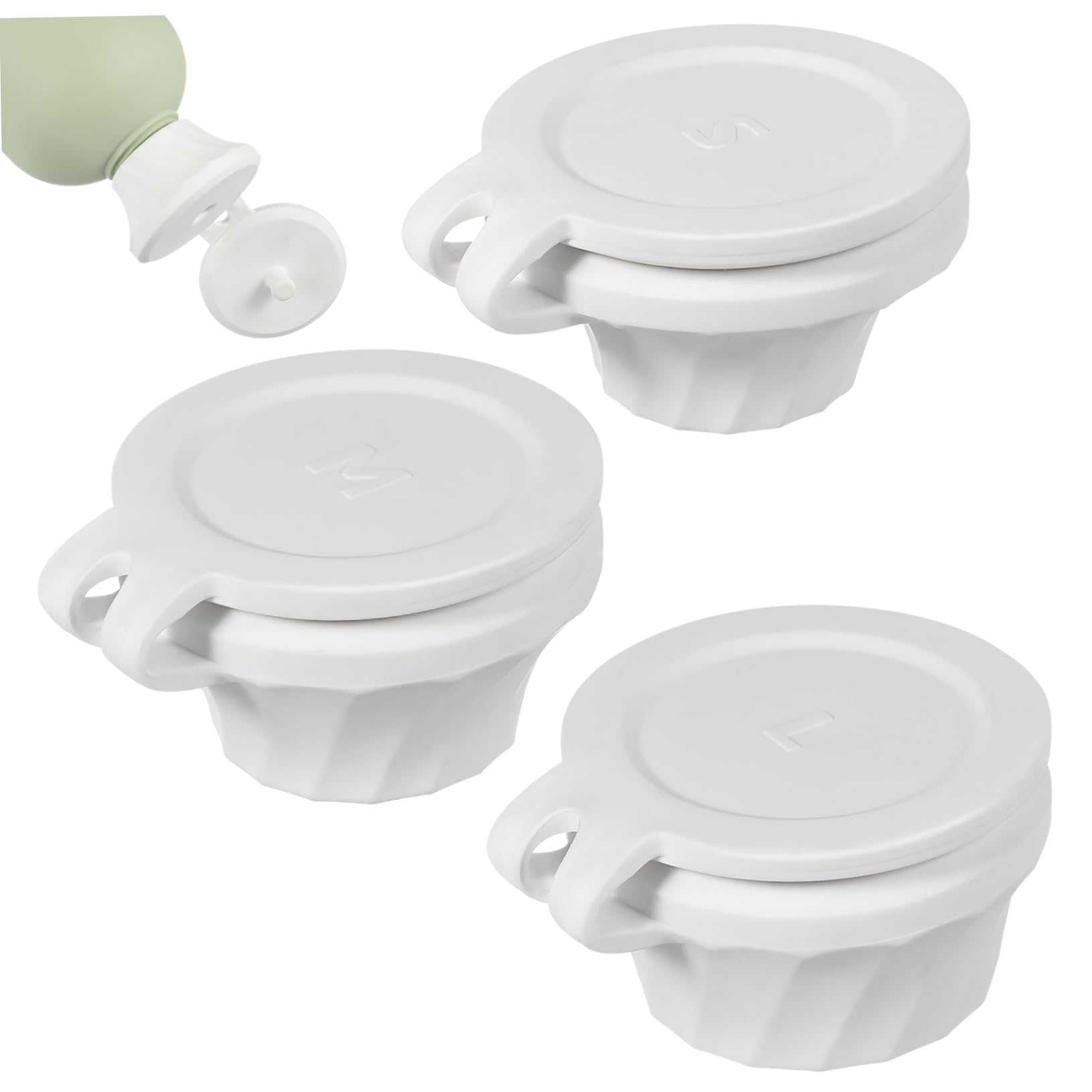 VINTORKY Bathroom Jar Lid Covers Bottle Caps for Jars for Shampoo Dispenser Shower Gel Bottles