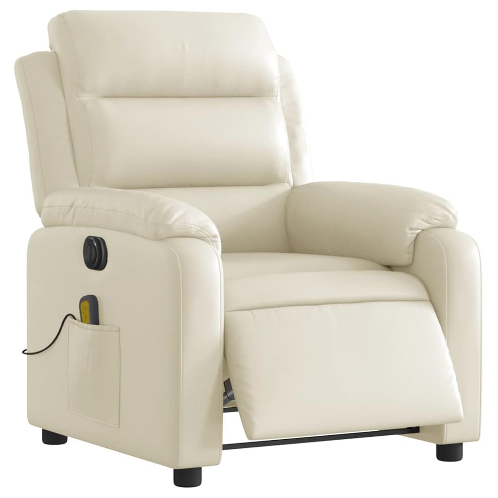 Chaise de relaxation inclinable électrique vidaXL moderne en similicuir