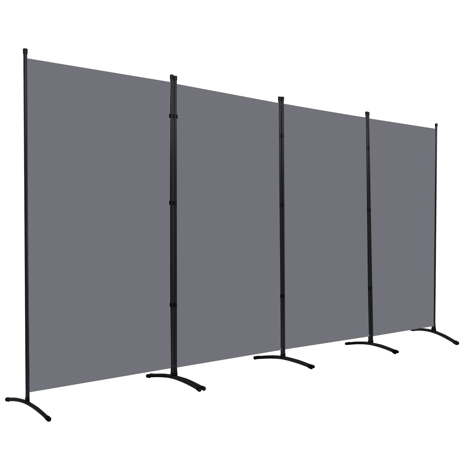 Room Divider 6FT Folding Privacy Screens, 4 Panel Partition Room Dividers w/Freestanding Design, Portable Wall Divider for Room Separtation, Fabric Screen Panel for Home Office Bedroom Dorm