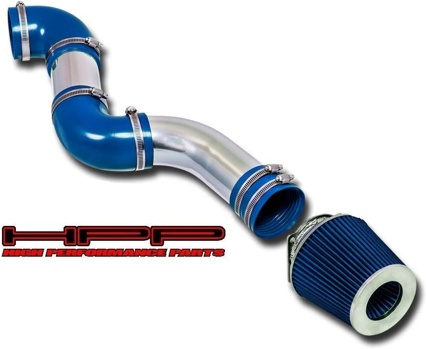 Short Ram Air Intake Kit & Blue Filter Combo Compatible for 1996-2002 Ford Crown Victoria/Lincoln Town Car/Mercury Grand Marquis 4.6L V8 Engine