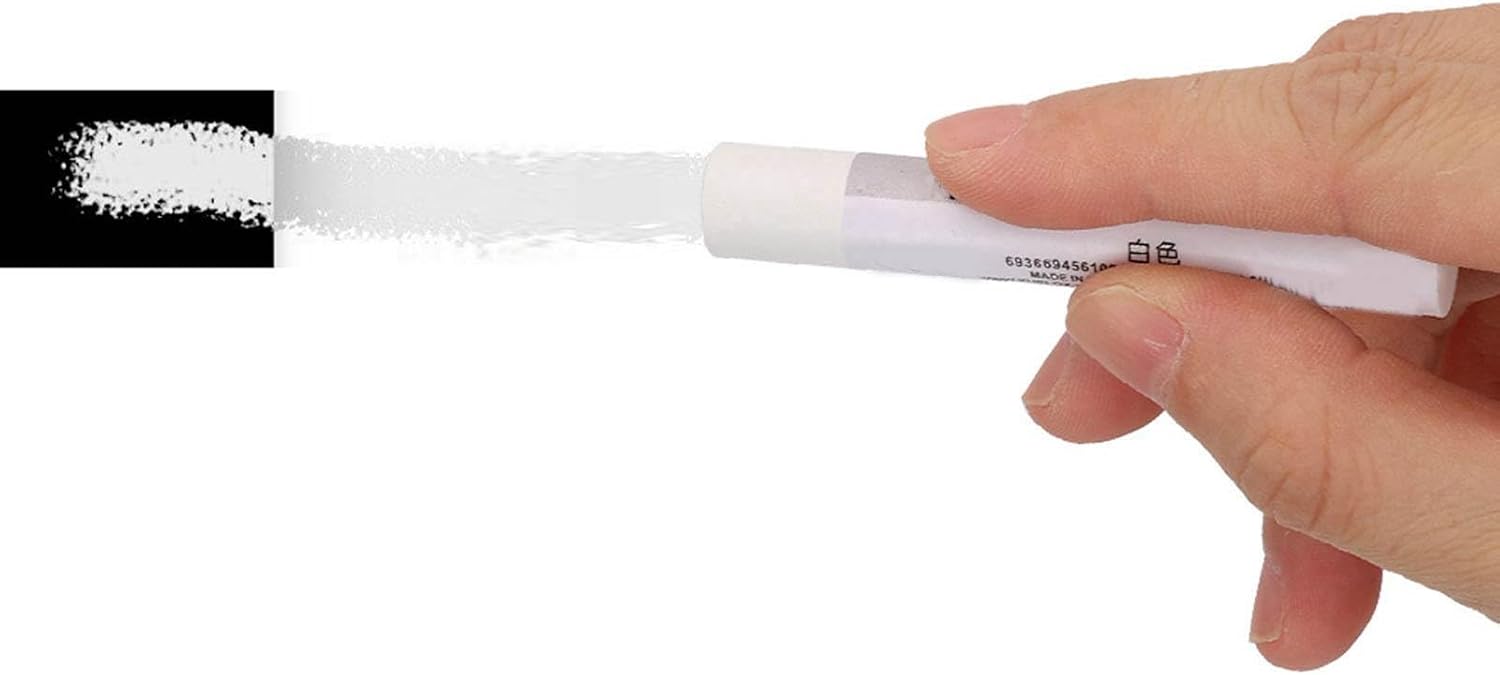 12PCs Soft Oil Pastels, White Oil Pastels, Painting Tool Ding Pen Stationery Indoor Activities School Supplies (2 SET)