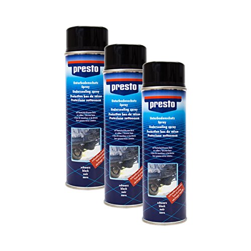 Presto 3X 306017 UNTERBODENSCHUTZ Bitumen VERSIEGELUNG SCHWARZ 500 ml