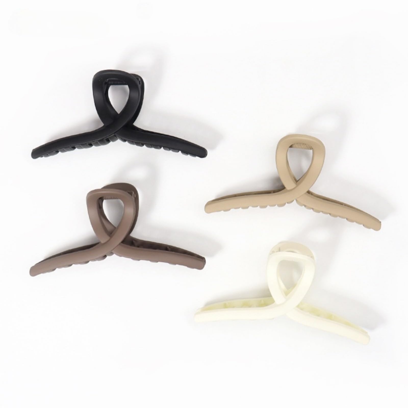 4 Pcs Combination Large Claw Clips for Women and Girls, Matte Non-slip Claw Clips for Long Thick Curly Hair,Claw Clips Hair Accessories