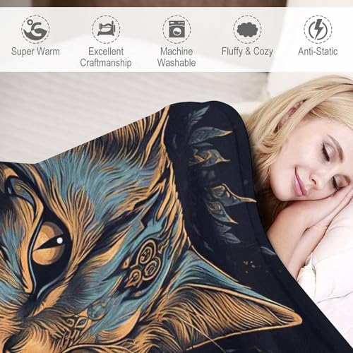Couverture pour chat lavable machine plaid flannel chaud 130x180 - 4
