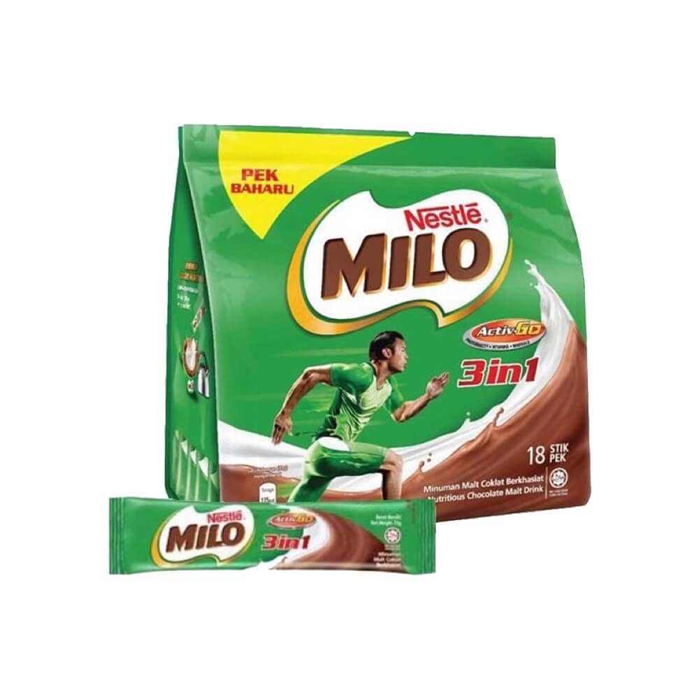 Nestle Milo Activ Go 3 in 1 Chocolate Malt Drink Bag, 18 X 33g, 594g (Imported) (B0CHW9B1S7) Amazon Price History, Amazon Price Tracker