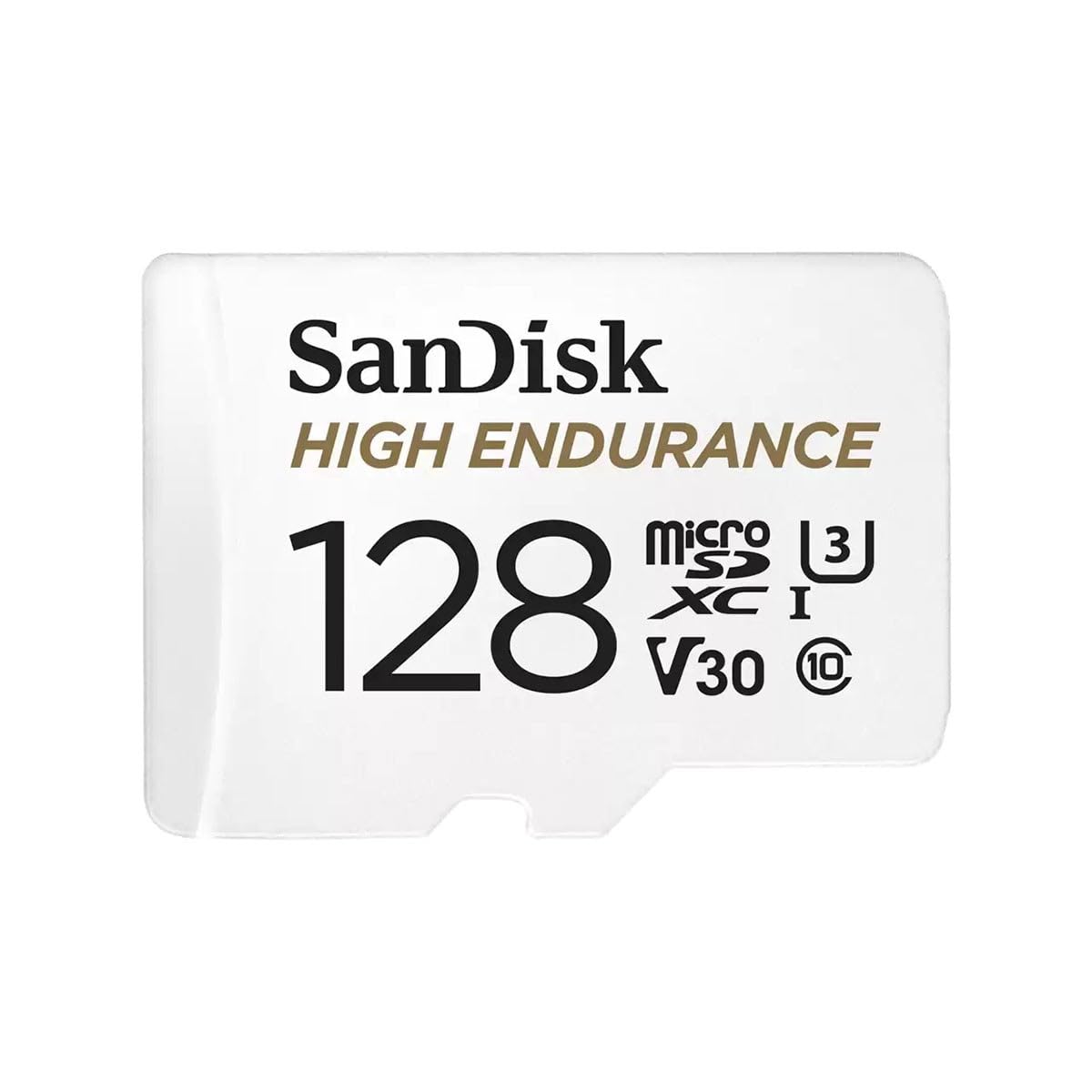 SANDISK 128GB High Endurance Video microSDXC Card with Adapter for dash cam and home monitoring systems - C10, U3, V30, 4K UHD, Micro SD Card - SDSQQNR-128G-GN6IA 128 GB
