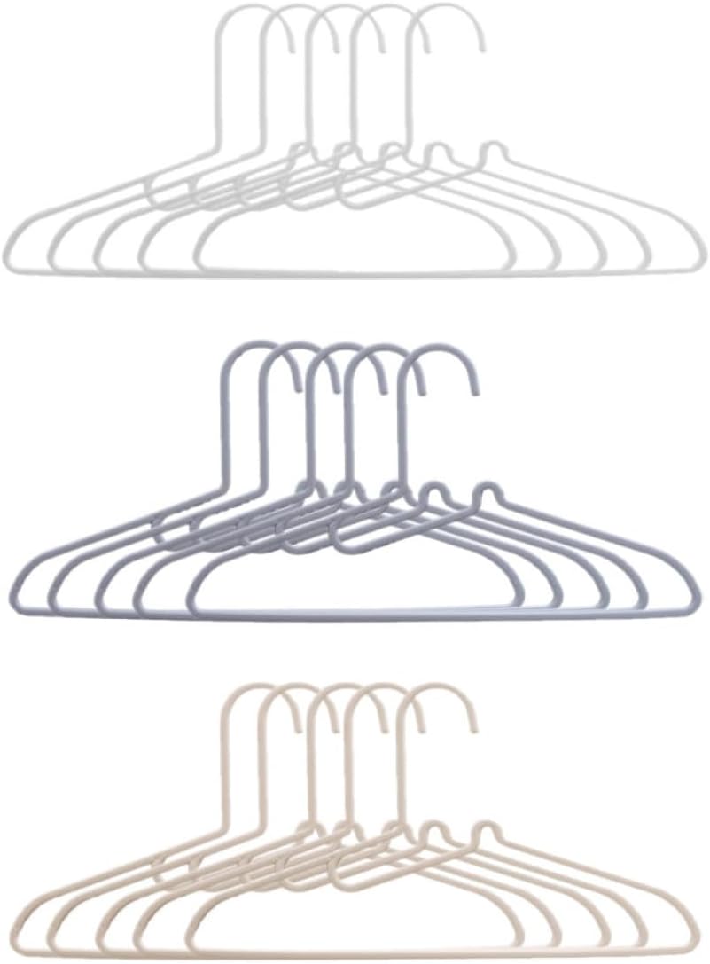 15pcs Non- Clothes Hangers Lightweight and Sturdy Laundry Hangers for Home Balcony for Coats and Easy to Use and Space-Saving