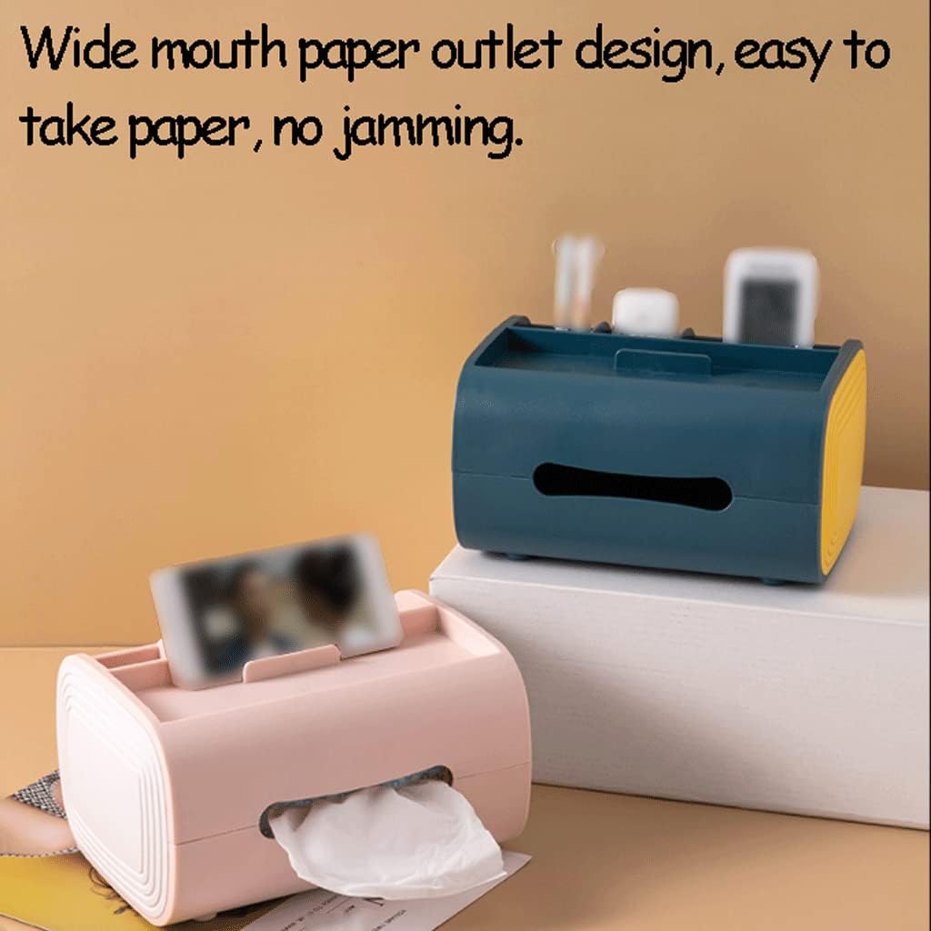 Stainless Steel Toilet Paper Holder，Recessed Toilet Paper Holder，Pretty Rectangular Tissue Box Cover Modern Tissue Box Holder Multi-Functional Tissue Holders Decorative Organizer for Tabletop Practica