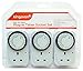 Price comparison product image Kingavon BB-TS210 Plug-in Timer Socket UK 24 Hour Energy Saver Switch On-Off Program Lights Appliances White 3 Pack