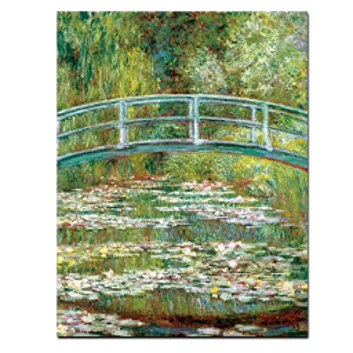 Impression sur Toile Haute Définition Claude Monet Peintures Nymphéas Art Mural d'Exception