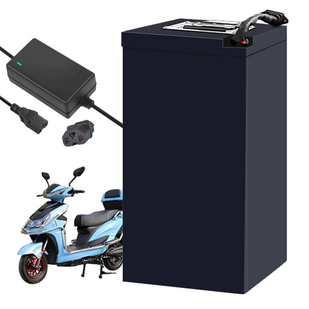 Batería de Motocicleta de 60 voltios, batería de Iones de Litio de 60V 30Ah 35Ah 40Ah 50Ah 55Ah 60Ah 65Ah 70Ah 75Ah 80Ah 100Ah con Cargador para Motor de 0 a 6000 W.