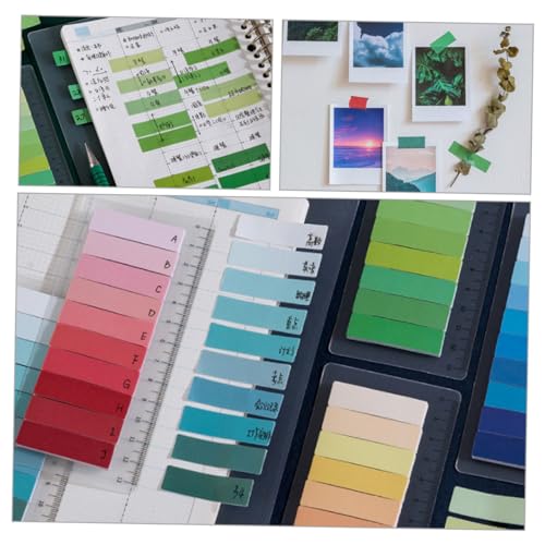 Marqueurs de page auto adhésifs onglets de lecture colorés jojofuny