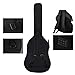 diboer Acoustic Guitar Bag Thick Padding Waterproof Dual Adjustable Shoulder Strap Guitar Case Gig Bag with Back Hanger Loop Thickening Sponge Padding Fit 39-41 Inch Guitar
