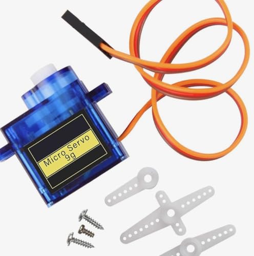 RoboRider Labs Mikro-Servomotor SG90 äquivalent (5 V, ~ 180 ° Drehung, Kunststoffgetriebe mit Hupen) – Einzelpackung | DIY-Robotik & STEM-Projekte | kompatibel mit Entwicklungsplatinen | RoHS RoboRider Labs Mikro-Servomotor SG90 äquivalent (5 V, ~ 180 ° Drehung, Kunststoffgetriebe mit Hupen) – Einzelpackung | DIY-Robotik & STEM-Projekte | kompatibel mit Entwicklungsplatinen | RoHS