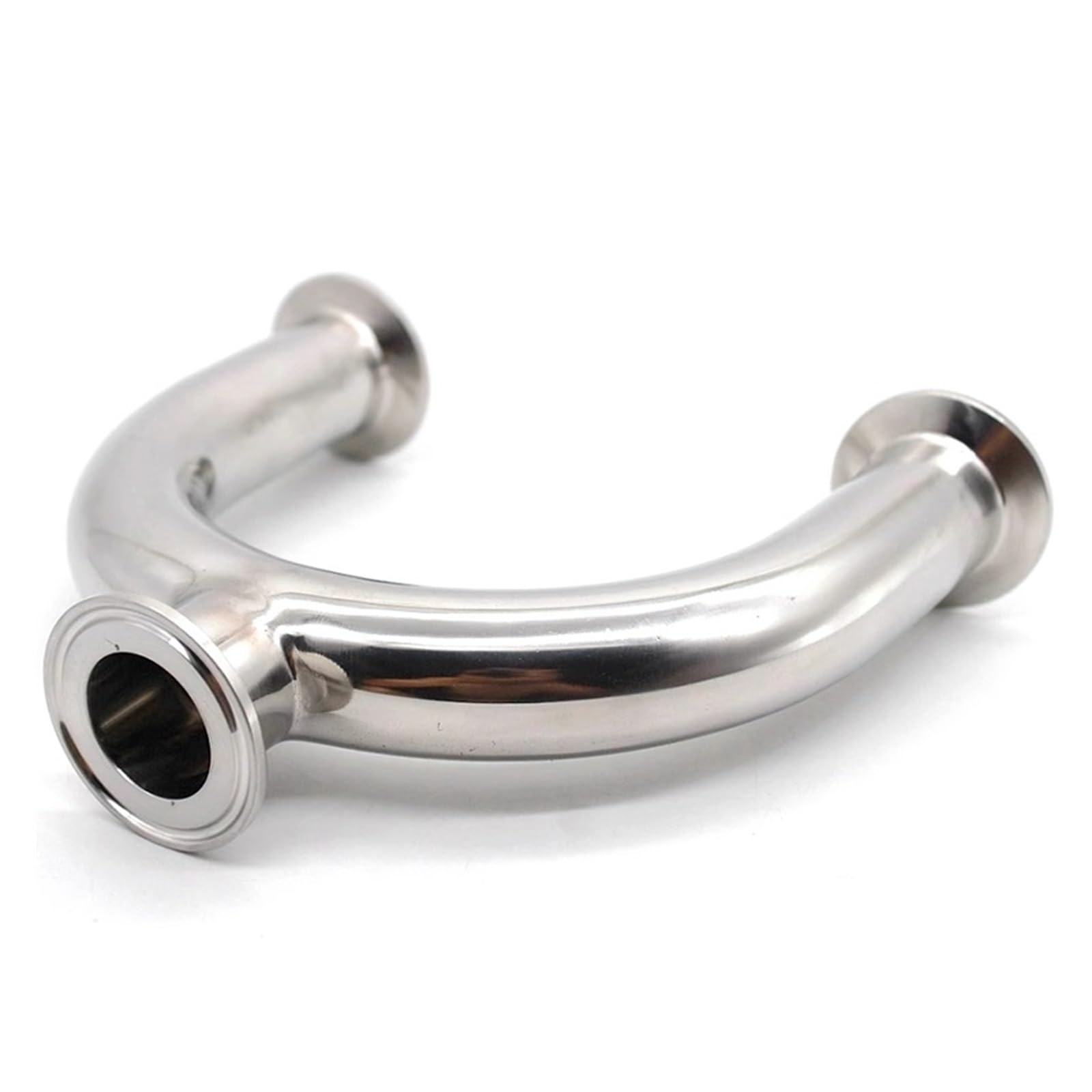 BHBHCPZGR 1.5" Tri Clamp & Pipe OD 25mm U Shaped Bend 3 Way SUS 304 Stainless Fitting Spliter Beer BHBHCPZGR