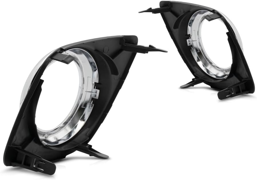 For Toyota RAV4 Fog Light Cover 2009 10 11 2012 Driver and Passenger Side Pair/Set | Black/Chrome | w/Fog Light Hole | Base/Sport Model | DOT Certified | TO1038129, TO1039129 | 521280R010, 521270R010
