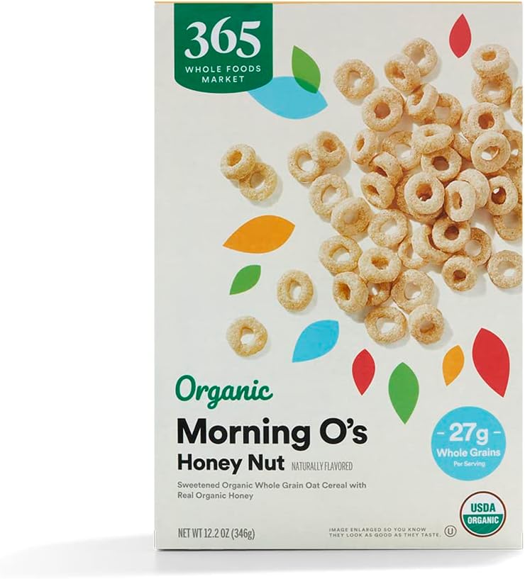 Organic Honey And Nut Morning O's Cereal, 12.2 Ounce