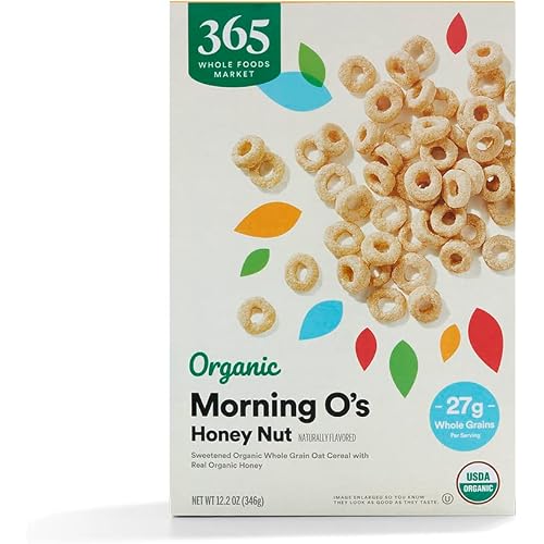 365 by Whole Foods Market, Organic Honey And Nut Morning O's Cereal, 12.2 Ounce