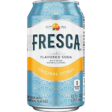 Fresca, Original Citrus, Sparkling Flavored Soda with other natural flavors, 12 fl oz Cans (9 Cans) Cover
