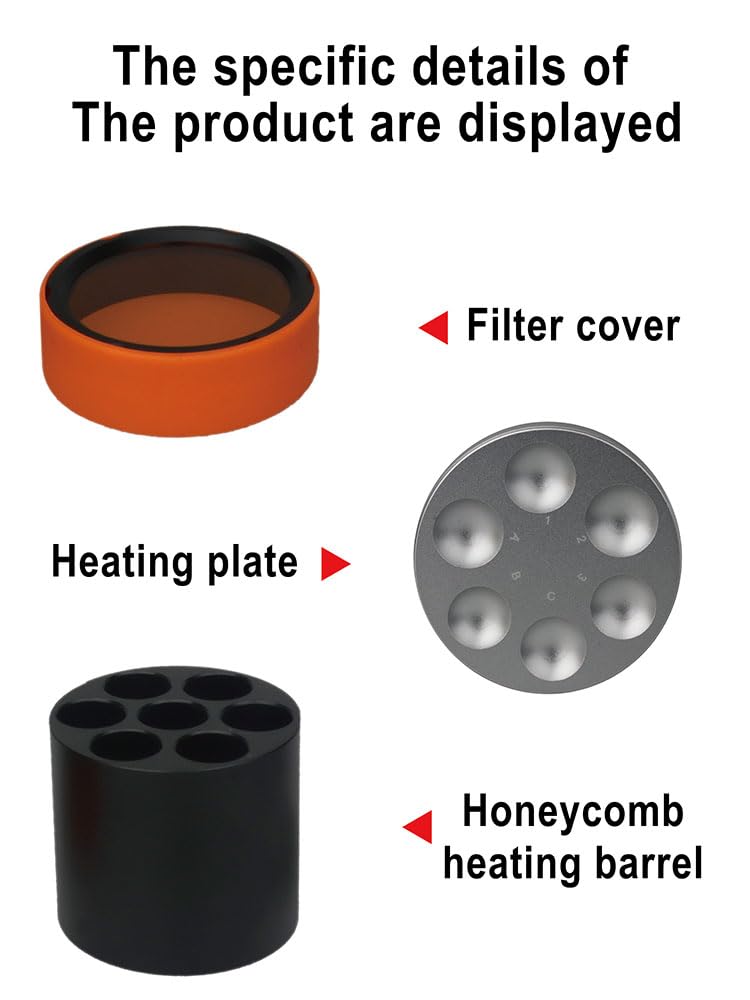 24W AR Heater Composite Softener Heater Warmer with Light Filter Silicone Cover Adjustable Temperature 40°C-50°C
