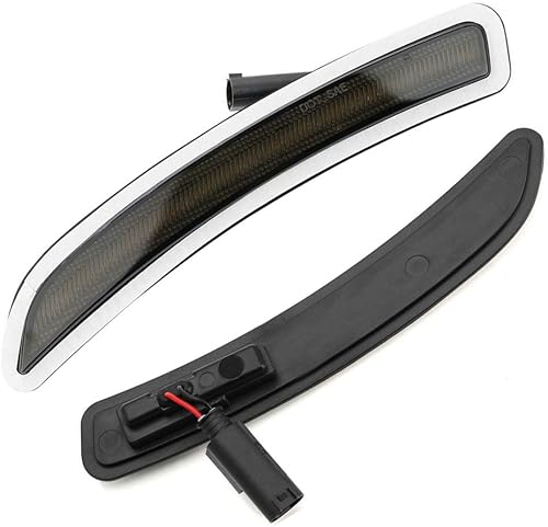 Miniatura 7 de NSLUMO Luces de marcador lateral LED rojo ámbar para F55 F56 F57 MINI-Cooper 2014 2015 2016 2017 2018 2019 lente ahumada reemplazar OEM Sidemarker