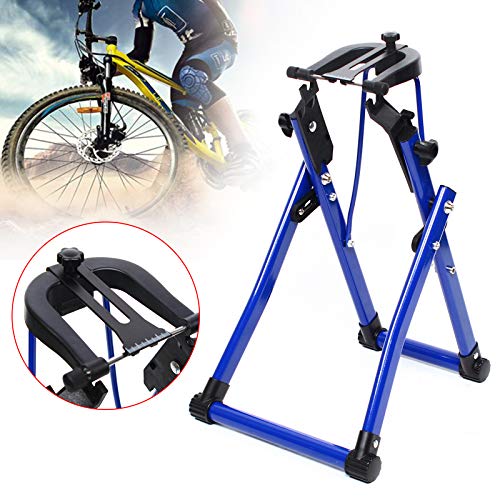 Fetcoi Foldable Bike/Bicycle Tire Wheel Truing Stand, Foldable Home Mechanic Truing Stand Suitable For 24" /26" /28" Wheels, Blue #TOP2