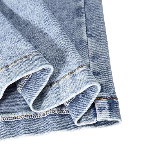 Vintage Baggy Jeans for Girls - Loose Wide Leg Jeans with Five Pockets- Casual Denim Pants for Girls4