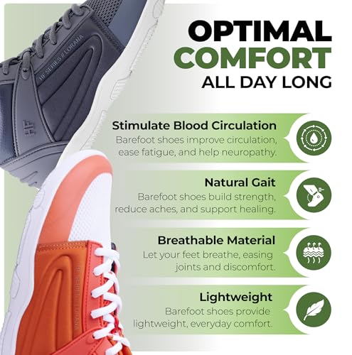 Image of Hike Footwear Lorana Sneakers | Ergonomic Barefoot Shoes for Men Woman Daily Wear | Zero Drop, Flexible and Thin Soles | Wide Toe Box Boots | Ultra-Light Design