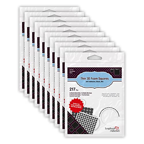 Mousse adhésive 3D Scrapbook Adhesives carrés double face pour scrapbooking