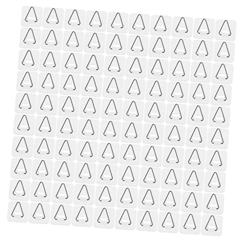 OFFSCH 100Pcs Large Invisible Plate Fixing Hanger Adhesive Dish Hooks for Wall Display Reusable Design for Plates Easy Installation for Home Decor