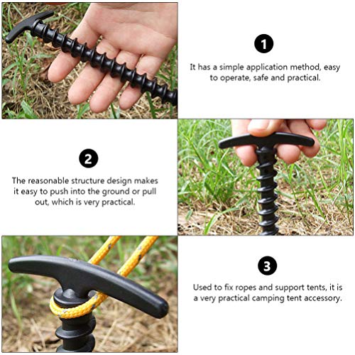 BESPORTBLE 12 peças para barraca de acampamento ao ar livre com parafusos para barraca de barraca re