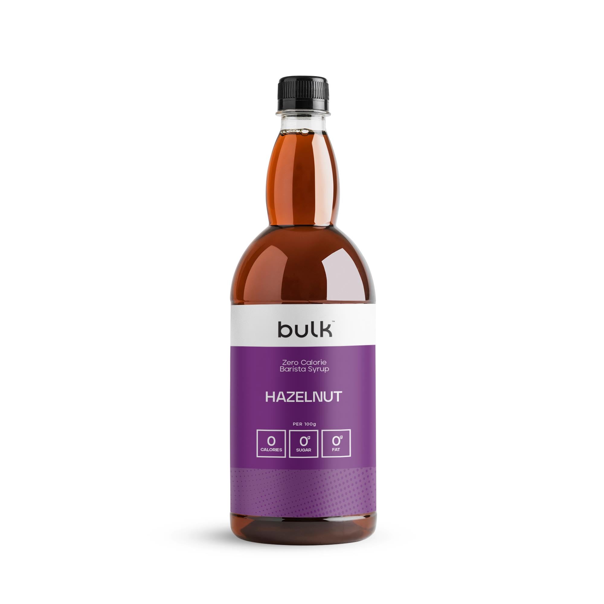 Bulk Kalorienfreier Barista Sirup, Kalorienfrei, Zuckerfrei, Haselnuss, 1L
