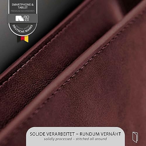 Funda Honor 90 Lite anticaídas moex tipo libro con tarjetero integrado rojo vino 5