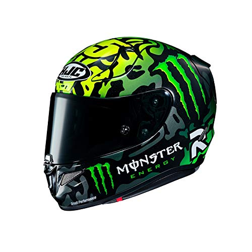 Casco de moto HJC RPHA 11 CRUTCHLOW SPECIAL MC4H, Negro/Amarillo, XS