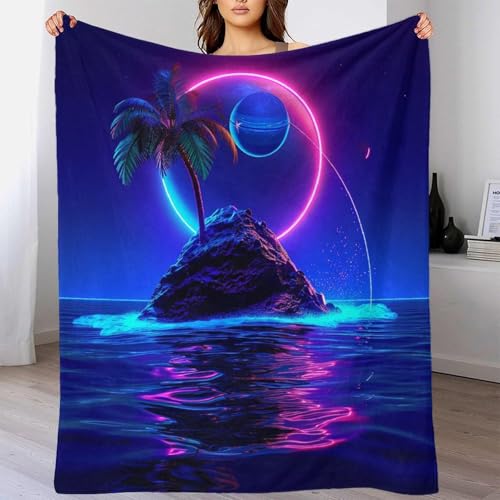 Couverture jungle tropicale 3D en flanelle douce 127x152cm - 4