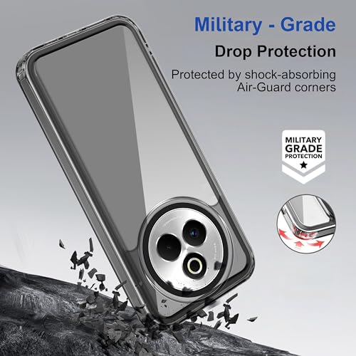 Image of Zapcase Back Case Cover for Realme P3 Pro 5G | Compatible for Realme P3 Pro 5G Back Cover | Case Cover with Camera Protection | (TPU + PC | Translucent Black)