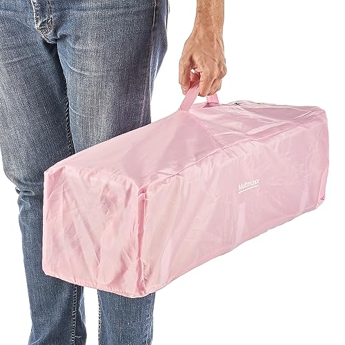 Berço Cercadinho Chiqueirinho Portátil, Compacto e Desmontável até 18kg Multmaxx (Rosa)