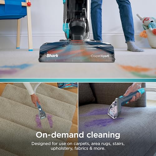 Image of Shark Deep Clean Ultra Formula with Stain Guardian for Shark Upright and Portable Carpet Cleaners, Formulated for Carpets, Upholstery & Area Rugs, Tackles Tough Pet Messes and Odors, 48oz, EXCMU48