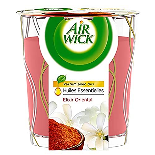 Air Wick Désodorisant Maison Bougie Parfumée Huiles Essentielles Elixir Oriental - 105g Cover
