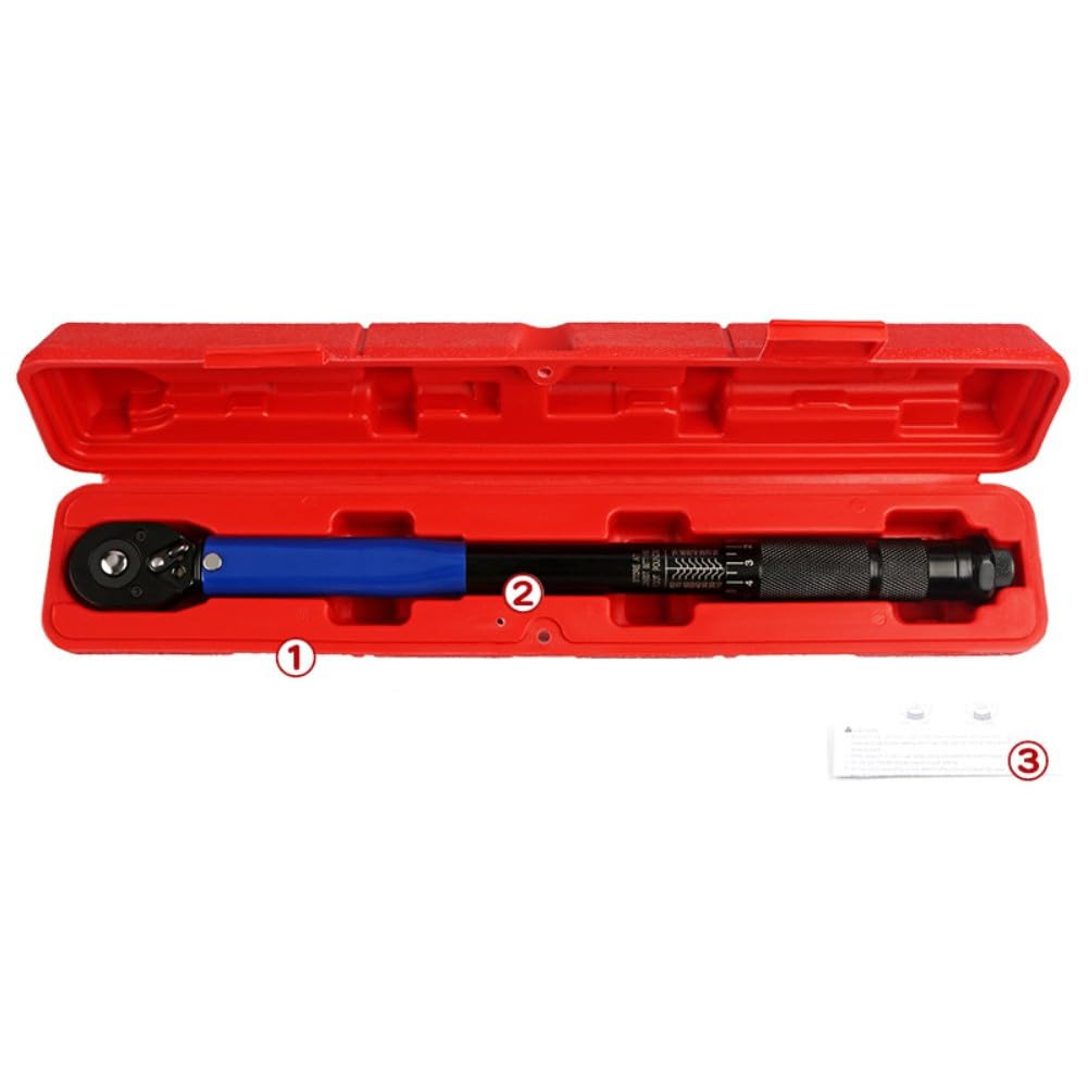 Chiave dinamometrica regolabile, chiave dinamometrica per pneumatici auto, strumento a cricchetto in lega da 36,8 cm, sgancio rapido bidirezionale, impugnatura ergonomica per riparazione