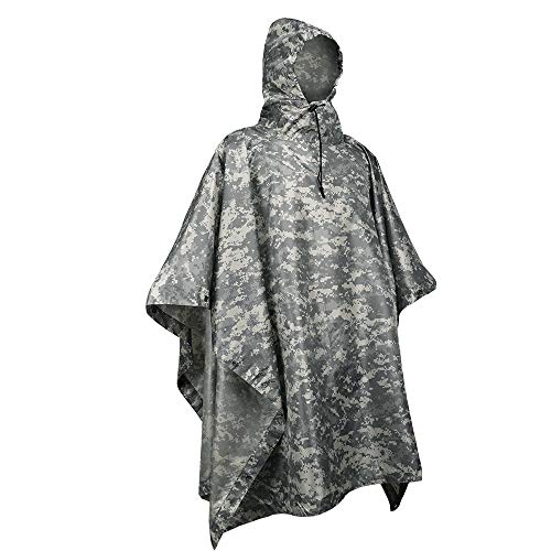 12. LOOGU Hooded Rain Poncho