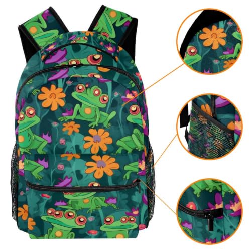 Mochila escolar de mariposa brillante con base acolchada antirrayaduras 3