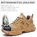 zapato de Seguridad para Mujer Ligeros Comodos Zapatillas de Trabajo con Punta de Acero Antideslizantes Calzado de Seguridad Deportivo C01 Marrón Imagen de zapato de Seguridad para Mujer Ligeros Comodos Zapatillas de Trabajo con Punta de Acero Antideslizantes Calzado de Seguridad Deportivo C01 Marrón