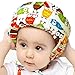 IULONEE Casco de bebé Protector de cabeza infantil Sombrero de protección para niños Casco de seguridad ajustable de algodón (búho amarillo)