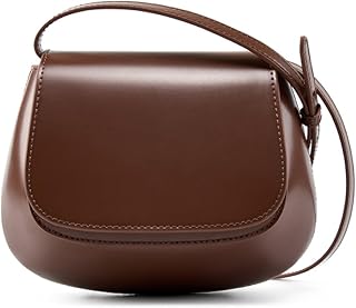MFFOR Small Genuine Leather Crossbody Bags, Cute Purses for Women, Mini Handbag, Shoulder Bag with Adjustable Strap
