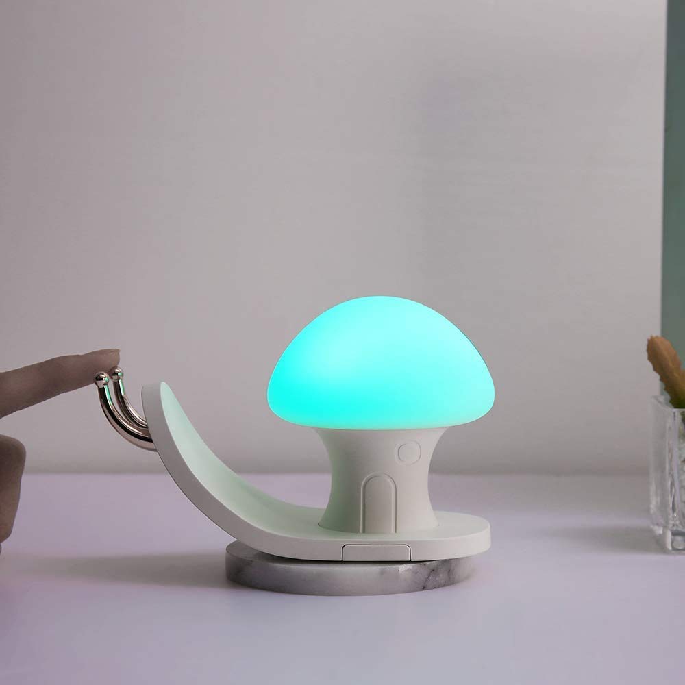 Niyanta Night Light Touching Switch Lovely Colorful Atmosphere Silicone Touch Snail House LED Night Light Kids Adjustable Brightness Living Room