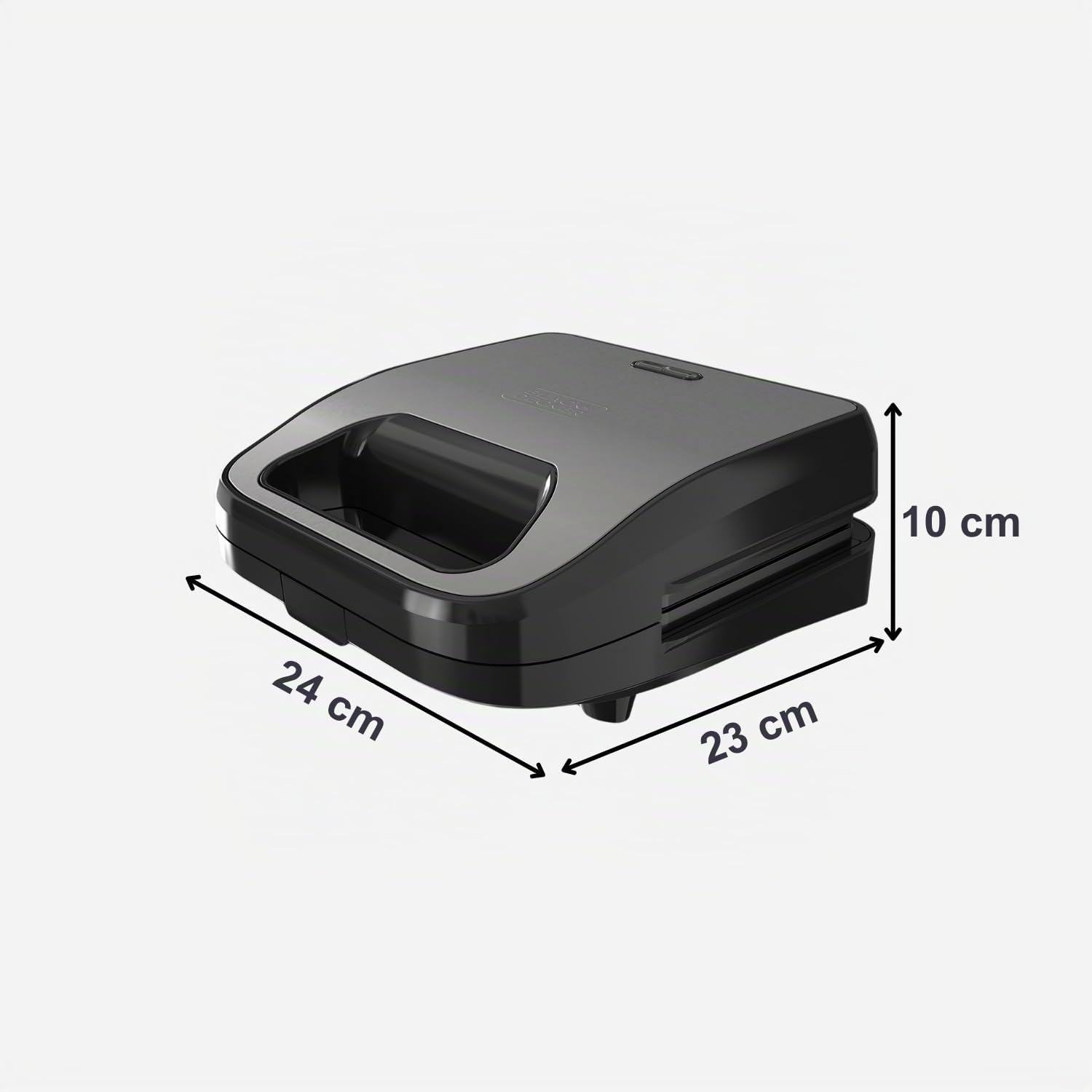 Black+Decker - Sandwichmaker 3-in-1 BXSA754E | 750W | Austauschbare Platten für Sandwich, Grill und Waffeln | EasyEject Technologie | Antihaftbeschichtung | Ultraschnelles Aufheizen | Cool-Touch | LED