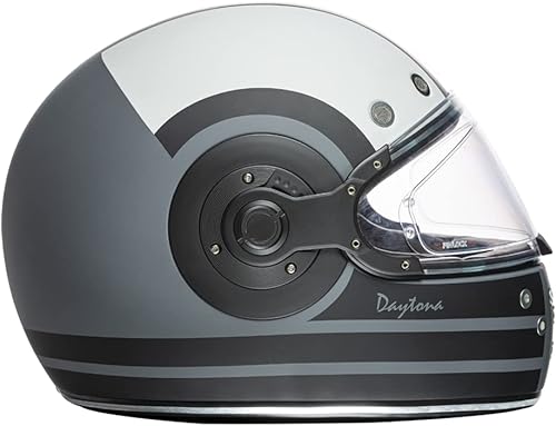 Miniatura 4 de Daytona Helmets Casco de motocicleta retro de cara completa, aprobado por DOT, casco de motocicleta vintage para motocicletas, cruceros, scooters y