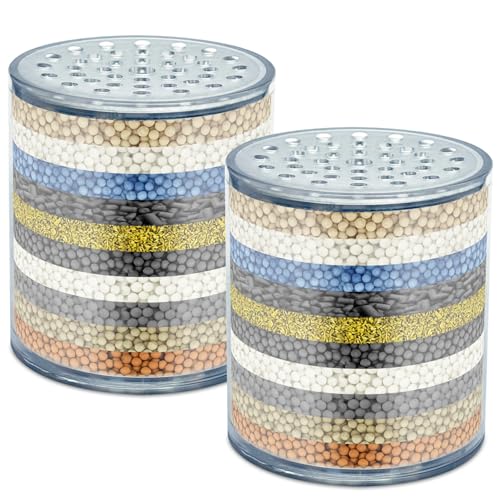 Can-Meageren Replacement Shower Head Filter Compatible with New Wave Enviro Filtered Softener Shower Head 2 Pcs