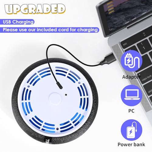 Apritsce Air Power Fußball, 2 Stück LED Hover Soccer Ball, Wiederaufladbar Indoor Fussball mit Anti-Aufprall Design, Kinderspielzeug, Geschenke ab 3 4 5 6 7 8 9 10 Jahre Jungen